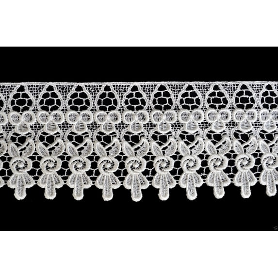 Lily 4.5" Ivory Venice Vintage Victorian Lace Trim Sold By Yard