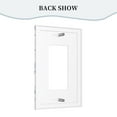 thumbnail image 4 of ZICANCN Outlet Covers Wall Plate, Botanical Modern Flower Light Switch Cover Decorative, Duplex Toggle Combo 1-Gang, 4 of 9