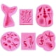 thumbnail image 4 of Molde de silicona XL YONGSHENG para tartas temática de sirena cola de sirena caballito de mar estrella de mar concha de coral tortugas marinas, 4 of 4