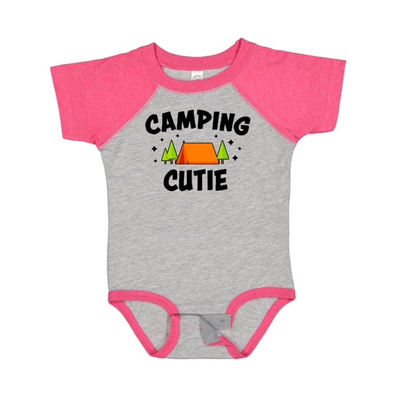 Inktastic Camping Cutie Boys or Girls Baby Bodysuit