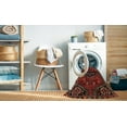 thumbnail image 2 of Ahgly Company Machine Washable Indoor Square Traditional Brown Area Rugs, 6' Square, 2 of 7