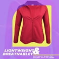 thumbnail image 5 of ACTIVE UNIFORMS Women's Ultra Soft Stretch Zip Up Scrub Jacket (Red, Medium), 5 of 6