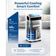 thumbnail image 3 of JoanKaren 10000 BTU Portable Air Conditioner w/ DIY Window Kit,Cools Room up to 450 Sq. ft,3-in-1 AC Unit with Cooling,Dehumidifier,Fan,Smart Floor Standing AC, 3 of 11
