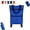 Blue, variant on 2 in 1 Foldable Shopping Cart with Wheels, Reusable Waterproof Collapsible Grocery Shopping Tote Bag, Carry-or-roll Design for Groceries and Travel