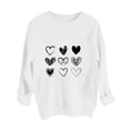 thumbnail image 7 of HaoXianJian Valentines Day Shirts Women Cute Heart Print Shirt Casual Valentines Top for Women Long Sleeve Love Letter Graphic Tees Tops Crewneck Pullover T-Shirts Size XS-XL, 7 of 7