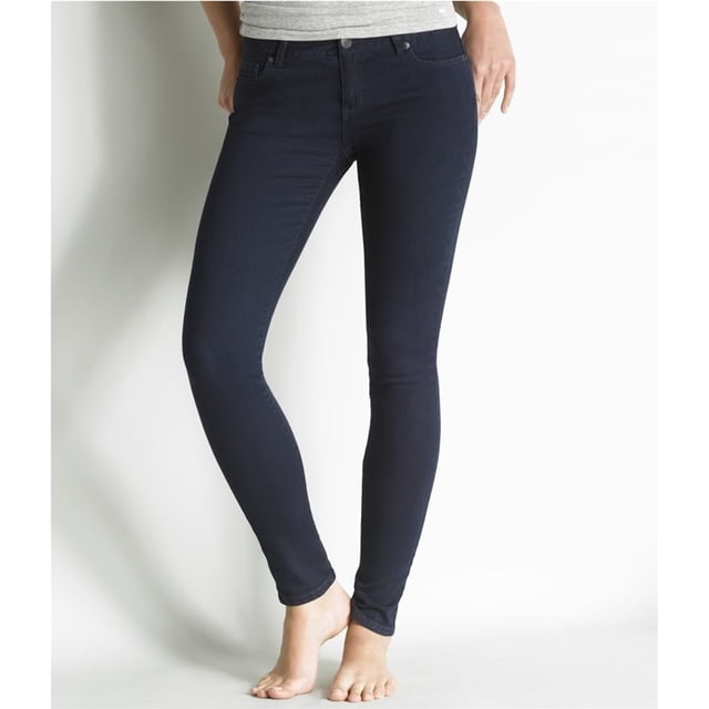Aeropostale Mujer Lola Legging Skinny Fit Jeans, Azul, 5/6 Regular