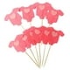 thumbnail image 1 of 10 Pcs Decoración para Pasteles Cake Selecciones Forma de Ropa para Cumpleaños de Bebé Niños Rosa oscuro BLESIY los niños cupcake selecciones primeros, 1 of 8