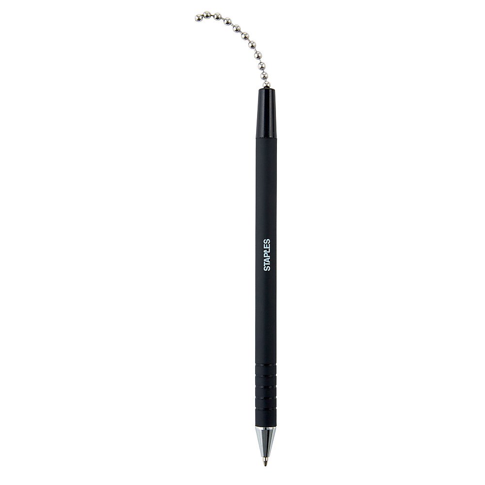 Staples Anchor Ballpoint Pen Refill Medium Tip Black Ink Each (31642CC