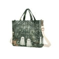 thumbnail image 7 of FORMRS Womens Corduroy Tote Bag Crossbody Shoulder Handbag with Pocket, Cute Ghosts Playing, 7 of 7