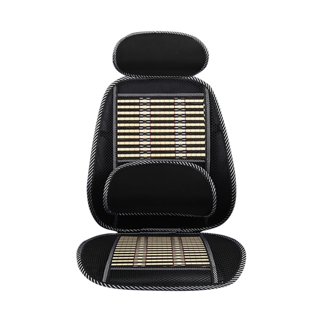 Coussin de Massage Frais et Respirant Housse de Siège Auto Coussin de Siège avec Massage du Dos Housse CoolSeat pour Voiture Maison le Coussin de Siège de Massage Auto Est Équipé d'Un Appuie-Tête Soutien Lombaire