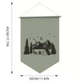Linjieee 1 Flag Pole Stainless Canvas Camping Flags Camp Flags Camping Atmosphere Hanging Cloth