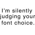 thumbnail image 2 of CafePress - I'm Silently Judging Your Font Choice Mugs - 11 oz Ceramic Mug - Novelty Coffee Tea Cup, 2 of 4