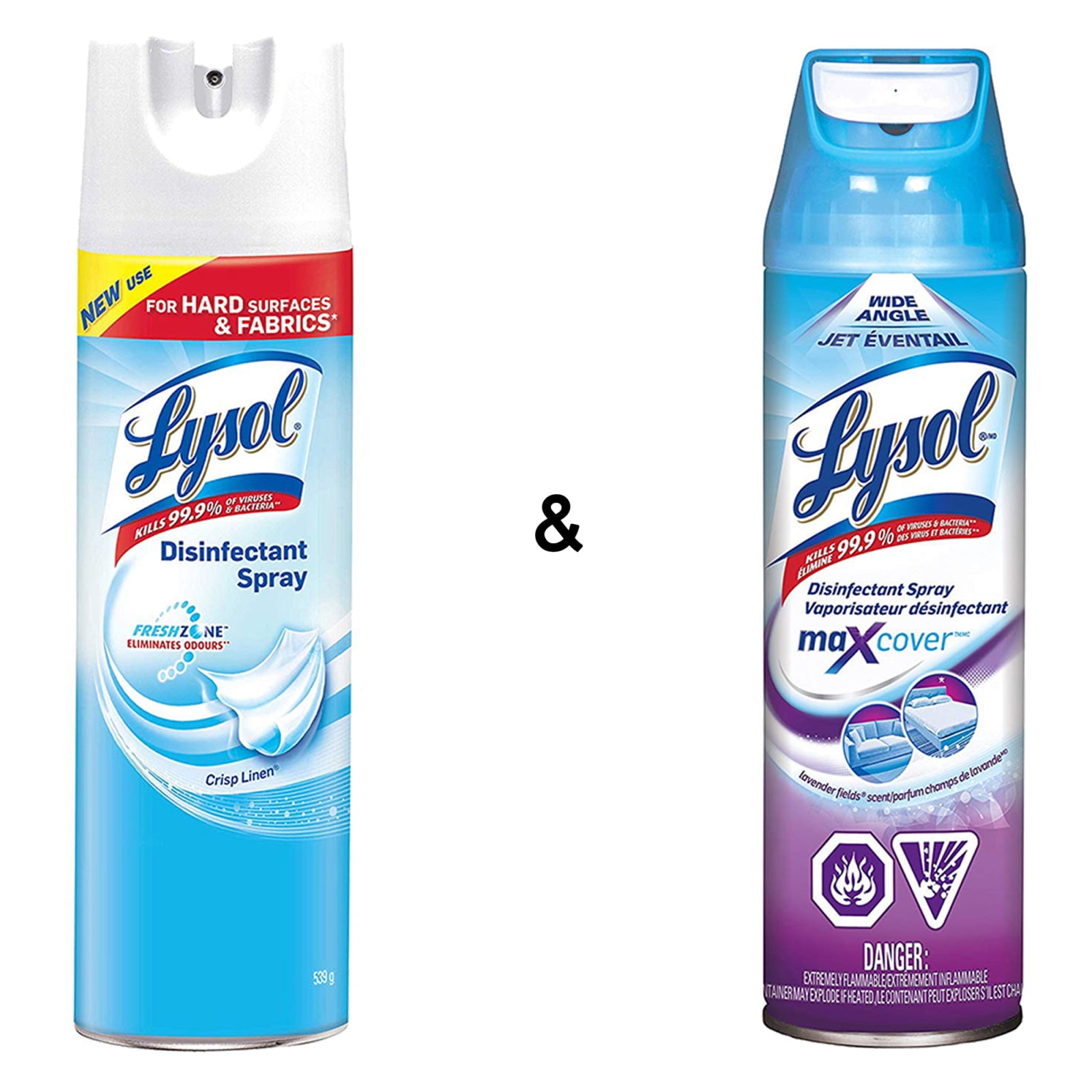 Lysol Disinfectant Spray, Crisp Linen, 539g, Disinfect and Eliminate