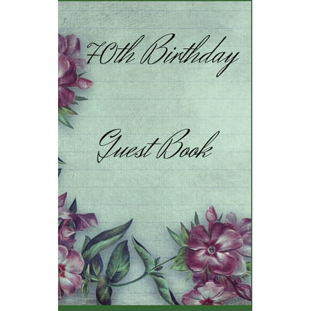 70th Birthday Presents 70th Birthday Guest Book : Book to celebrate Christmas or present as a gift ()