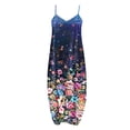thumbnail image 3 of Robe Grande Taille pour Femmes Sans Manches Bohème Ample Longue Maxi Robes Été Décontractée Robe de Plage, 3 of 4