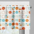 thumbnail image 5 of Ambesonne Geometric Valance & Curtain, Colorful Oval Rings, 55"x36", Multicolor, 5 of 6