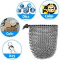 thumbnail image 5 of SUNMON Chainmail D&D Dice Bag - Large Capacity Stainless Steel Drawstring Dice Set for Dungeons and Dragons Set (Hold 100 DND), 5 of 6