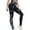 Black, variant on OSOLU Women Seamless Tie Dye And Tie Float Yoga Workout Pants Stretchy Running Tummy Control Joggers Bottoms Army Green XS