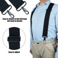 thumbnail image 2 of MELOTOUGH Men's Suspender 2 Inch Wide Suspenders Full Elastic X Back Suspender with Snap Hooks, 2 of 4