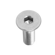 M8x25mm 316 Stainless Steel Fully Thread Flat Head Hex Socket Cap Screw 5pcs
