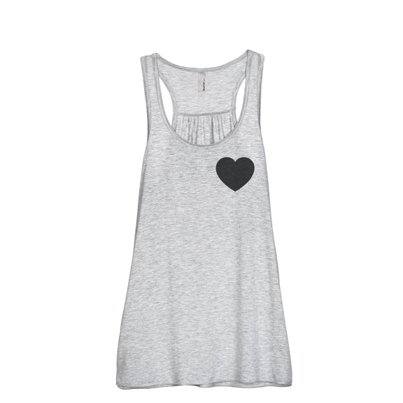 Thread Tank Small Heart Women Sleeveless Flowy Racerback Tank Top