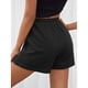 thumbnail image 5 of Pantalones cortos deportivos para mujer, cintura elástica, cierre con cordón, piernas anchas, estilo informal, pantalones cortos de verano, 5 of 7