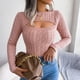 thumbnail image 4 of Pntutb Mujer Casual Moda Sólido Jersey Manga Larga Cuello Redondo Suéter Pntutb Pntutb-2898, 4 of 5