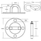 thumbnail image 3 of Stainless Steel Ceiling Wall Mount Hook Suspension Bracket Hook For Gym Rings Yoga Hammock Swing Hanging Chair, 3 of 7