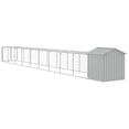 thumbnail image 5 of vidaXL Chicken Cage with Run Anthracite 46.1"x320.1"x48.4" Galvanized Steel, 5 of 7