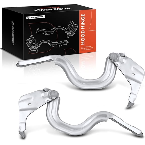 A-Premium Front Driver and Passenger Hood Hinges Compatible with Hyundai Elantra 2018 2019 2020 Sedan, Front Left and Right Side, 2-PC Set, Replace# 79120F3000, 79110F3000