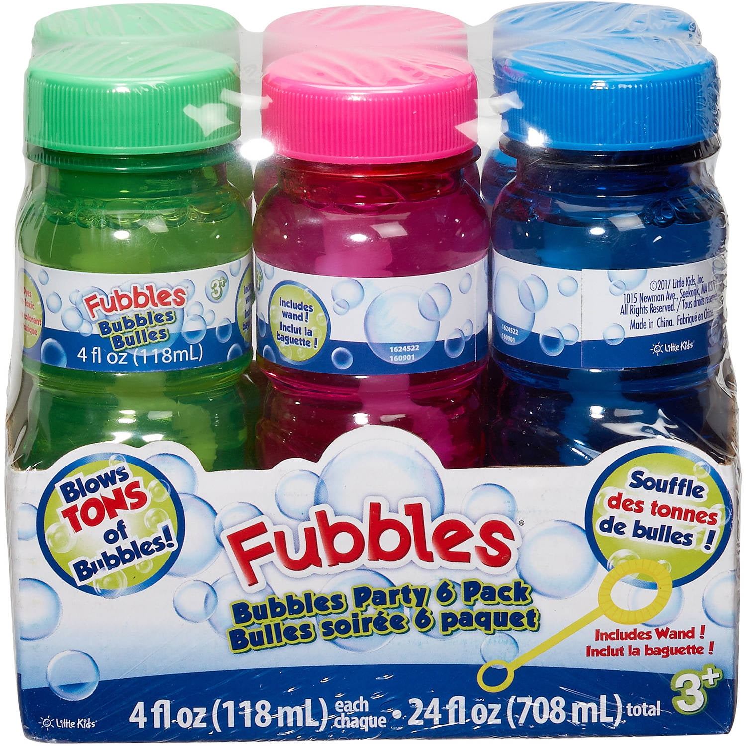 Little Kids Fubbles Bubbles, 6 Pack
