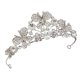 thumbnail image 1 of Corona de mariposa Corona de diamantes de imitación nupcial Tiaras de reina Joyería para el cabello de boda para mujeres (dorado) blanco, 1 of 1