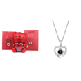 thumbnail image 1 of Bear Abrazo Regalos Rosa Eternos Elegantes Con Regalo para El Día La Madres () Rojo, 1 of 7
