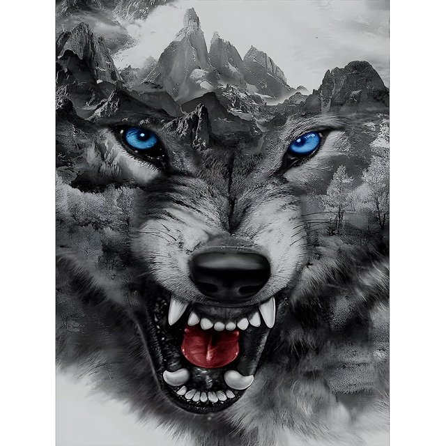 CHAO 30x40cm 5d Diamond Painting Adult(61), Fantástico kit de diamantes para niños, Pintura de punto de cruz de cristal con diamantes de imitación para decoración de paredes