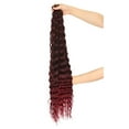 thumbnail image 2 of Brazilian Wavy Human Hair Bundles Natural Black Wig Weave Extensions For Women, 2 of 7