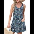 thumbnail image 3 of Vestidos de Verano para Mujer, Vestido Informal con Bolsillo, para Playa, para Cubrirse, Traje de Baño. Color 4 M, 3 of 7