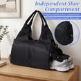 thumbnail image 4 of Threns Yoga Mat Bag Tote, Portable Yoga Gym Bags for Women Men with Waterproof Wet Pocket and Adjustable Strap, Quick Access Storage Yoga Mat Bag Carrier, 4 of 11