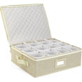 thumbnail image 1 of Cup and Mug Storage Container Hard Shell China Coffee Mug Storage Box for Moving with Dividers Handles Holds Tea Cups, 1 of 8