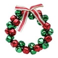thumbnail image 2 of S SERENABLE Christmas Bell Garland Xmas Decoration Party Supplies Wall Hanging Ornament Artificial Wreath for Living Rooms Christmas Tree Red and Green, 2 of 8