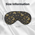 thumbnail image 5 of Naloa Bumblebee Print Sleep Mask for Sleeper, Light Blocking Sleeping Eye Mask for Women Men, Eye Shade with Adjustable Strap for Travel, Nap,Meditation, 5 of 7