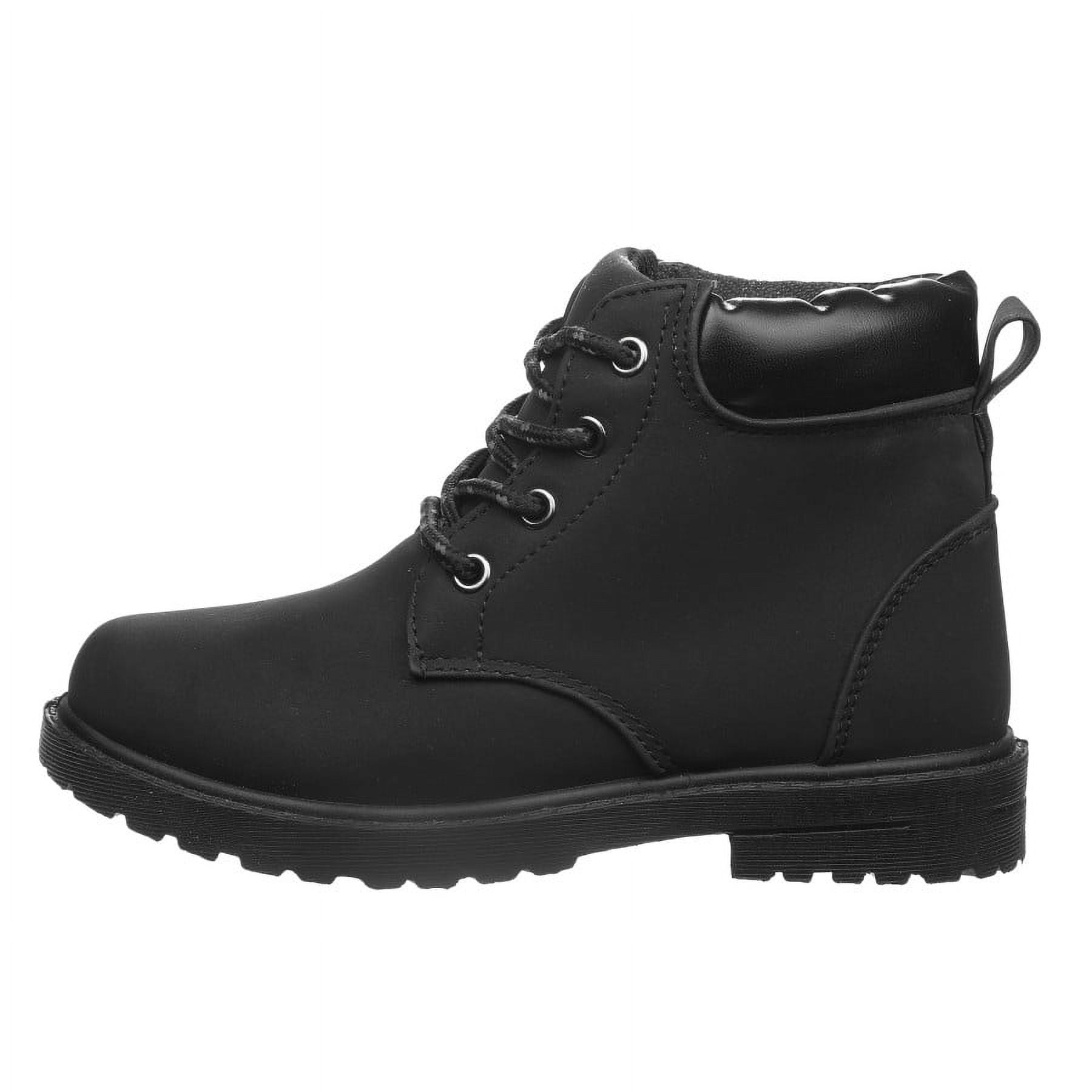 Josmo Unisex Outdoor Kids Lace Up Comfort Casual Boots: Perfect for Outdoor Adventures, Black, 13