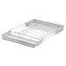 thumbnail image 3 of Spectrum Diversified Hexa Expandable Divided Drawer Organizer Tray Modern Kitchen Cutlery, Utensil, Silverware Holder, Cabinet Storage, 13 x 16, Clear Frost/Stone Gray, 3 of 4