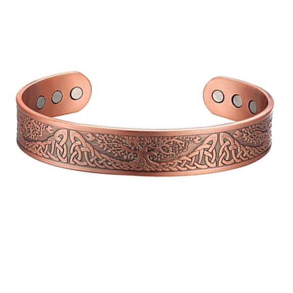 Ancient Red Copper Magnet Energy Bracelet