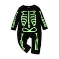 EFGYYF Infant Boys Girls Long Sleeve Glow In The Dark Skeleton