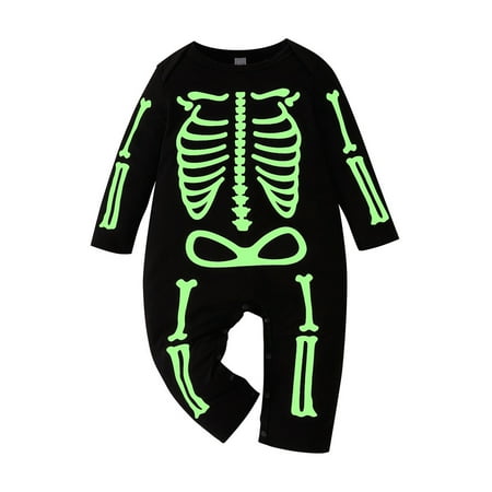 

Baby Onesie Sleepers Baby Boy Onesie Skeleton Black Clothes