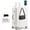 White, variant on 20 inch Carry on Luggage,Zipperless Aluminum Frame ABS+PC Hard Shell Luggage with TSA Lock & 360 Spinner Wheels,Black