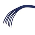 thumbnail image 3 of INSPIRE CHIC Unisex Round Rope Dual Colored Striped 1/5 Thick Boot Shoelace 70cm / 27.55" Royal Blue Black, 3 of 4