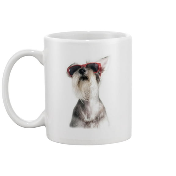 Schnauzer With Glasses Mug -Image by Shutterstock