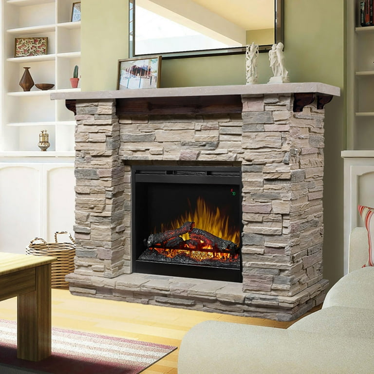 Dimplex Featherston 61 inch Electric Fireplace Mantel Package - Stone,  GDS26L5-1152LR - Walmart.com