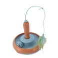 thumbnail image 1 of Cat Feather Toy, 360 Degree Rotatable Rotating Cat Teaser  For Home Orange And Blue,Yellow And Green, 1 of 8